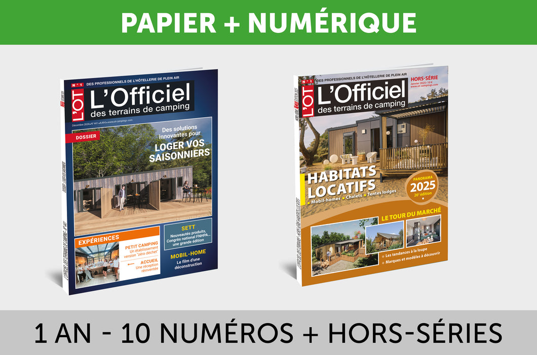 L'Officiel des terrains de camping - 1 an