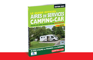 Le guide officiel aires de services camping-car - toutes les aires repérées  sur un atlas routier.